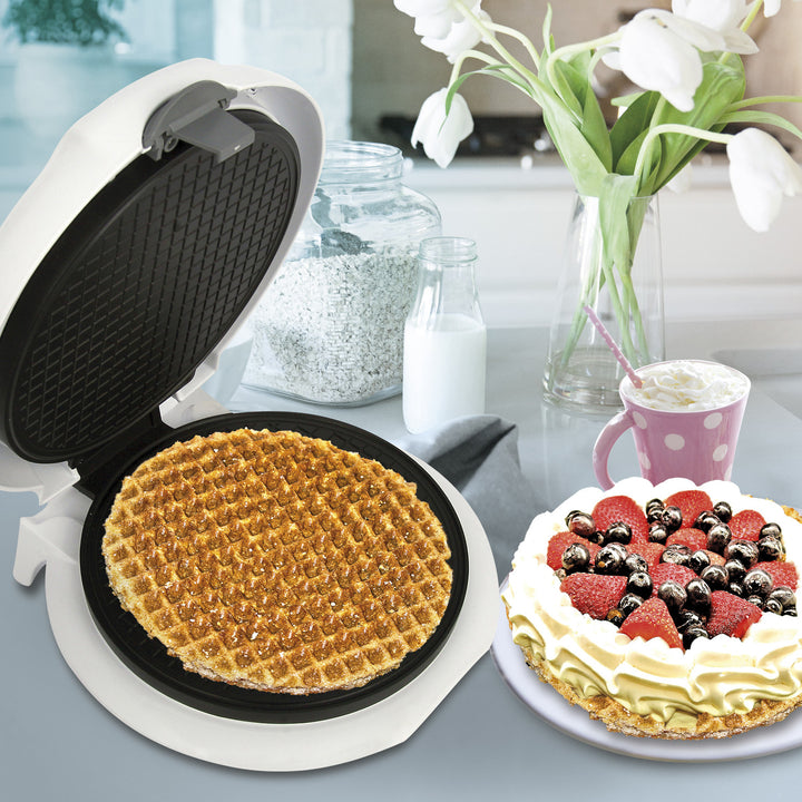 Appareil à gaufrettes Adler, température réglable en continu, 1500W, blanc, AD 3038