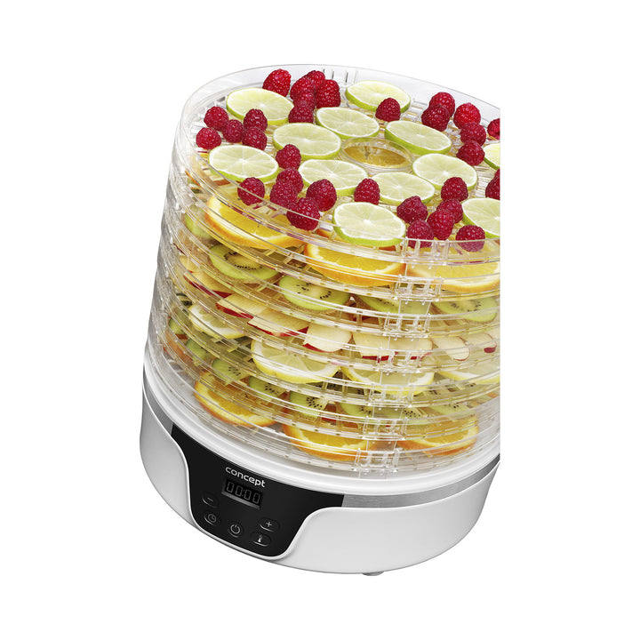 Séchoir pour champignons, fruits et herbes Concept, 380W, 7 tamis, commande numérique, SO2090