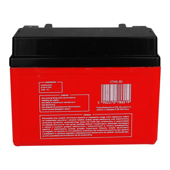 Batterie gel Lamex, moto, 12V, 4Ah, LTX4L-BS
