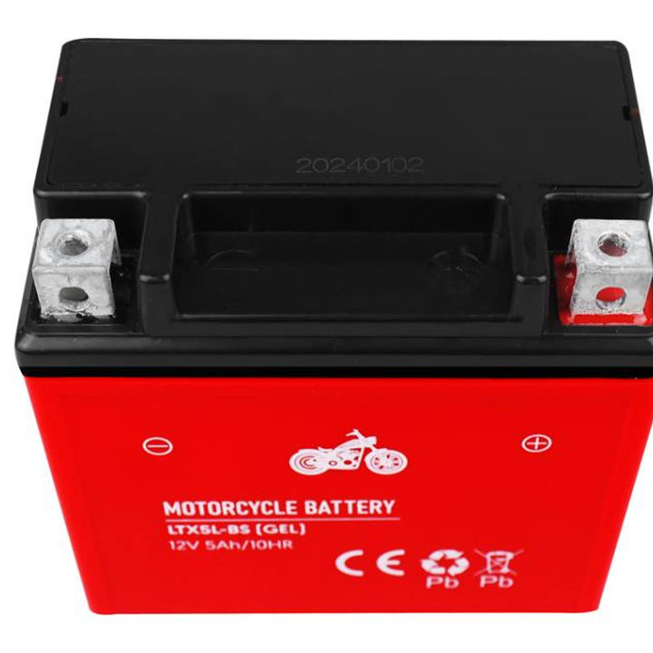 Batterie gel Lamex, moto, 12V, 5Ah, LTX5L-BS