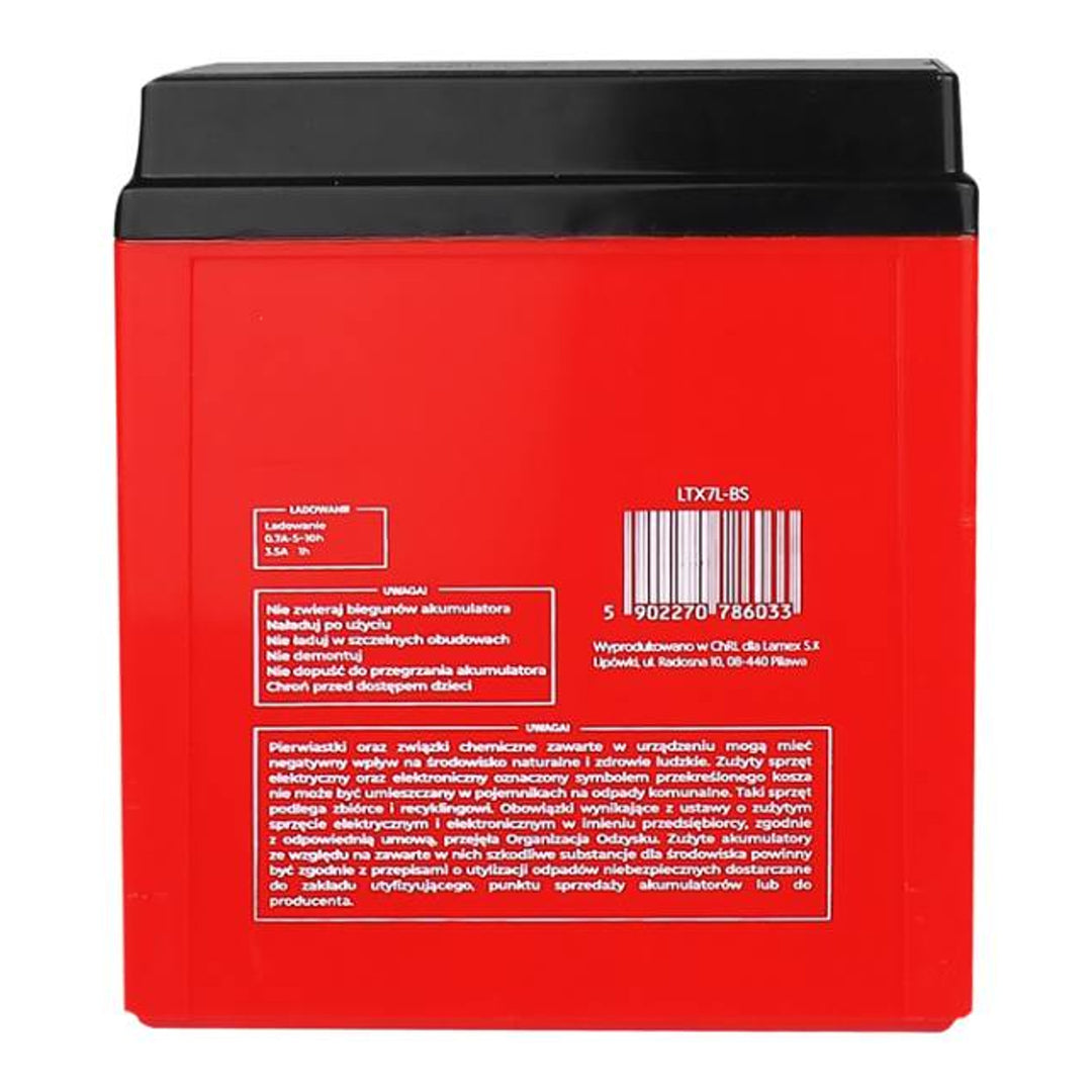 Batterie gel Lamex, Moto, 12V, 7Ah, LTX7L-BS