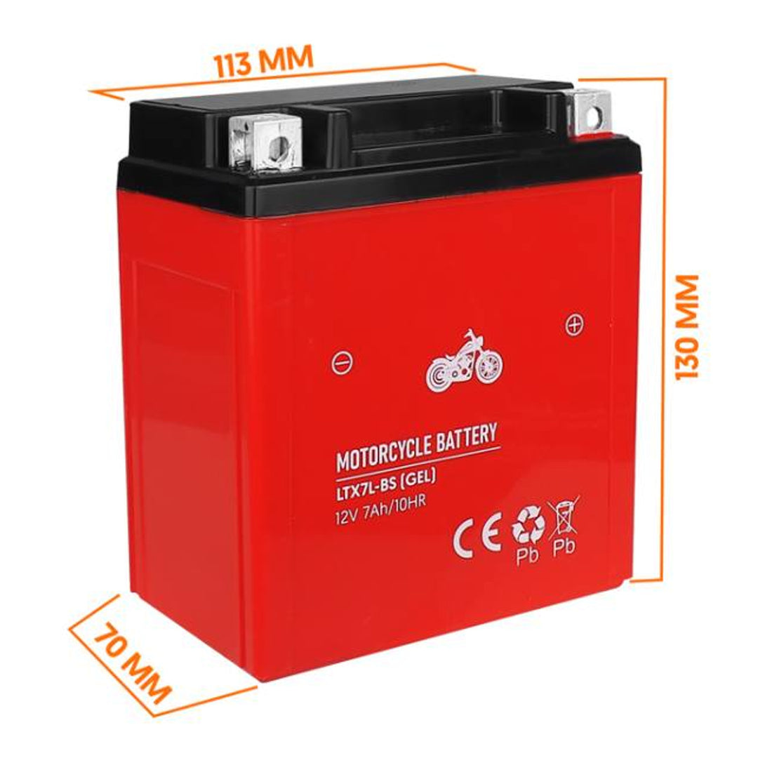 Batterie gel Lamex, Moto, 12V, 7Ah, LTX7L-BS