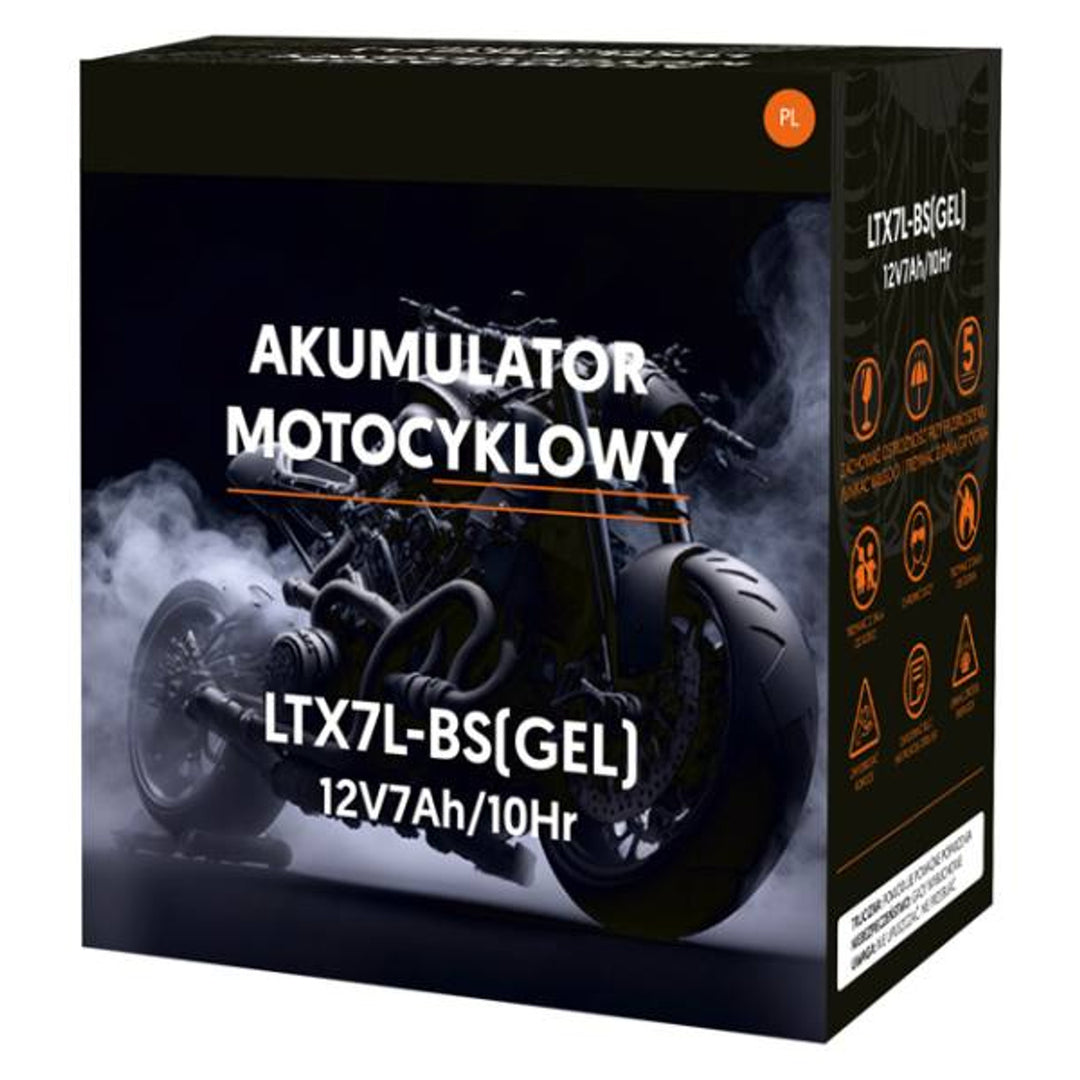 Batterie gel Lamex, Moto, 12V, 7Ah, LTX7L-BS