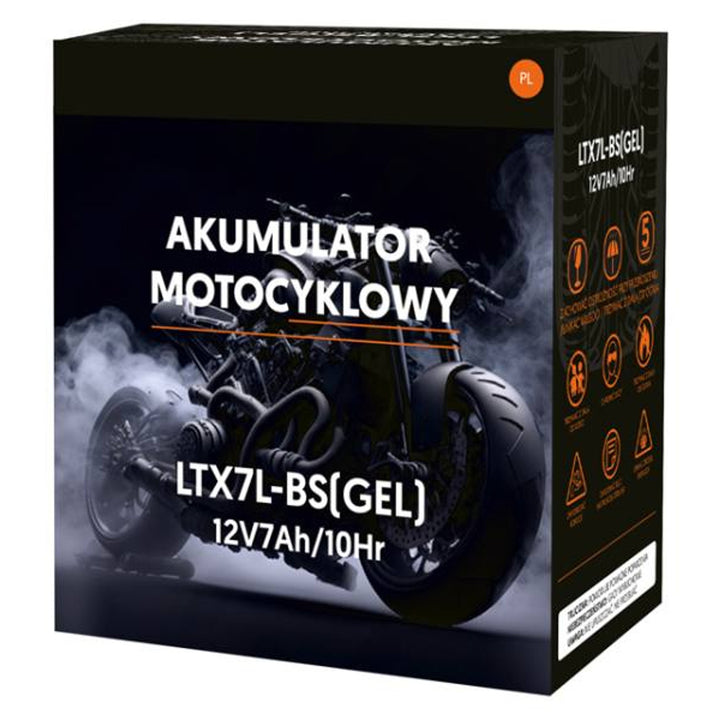 Batterie gel Lamex, Moto, 12V, 7Ah, LTX7L-BS