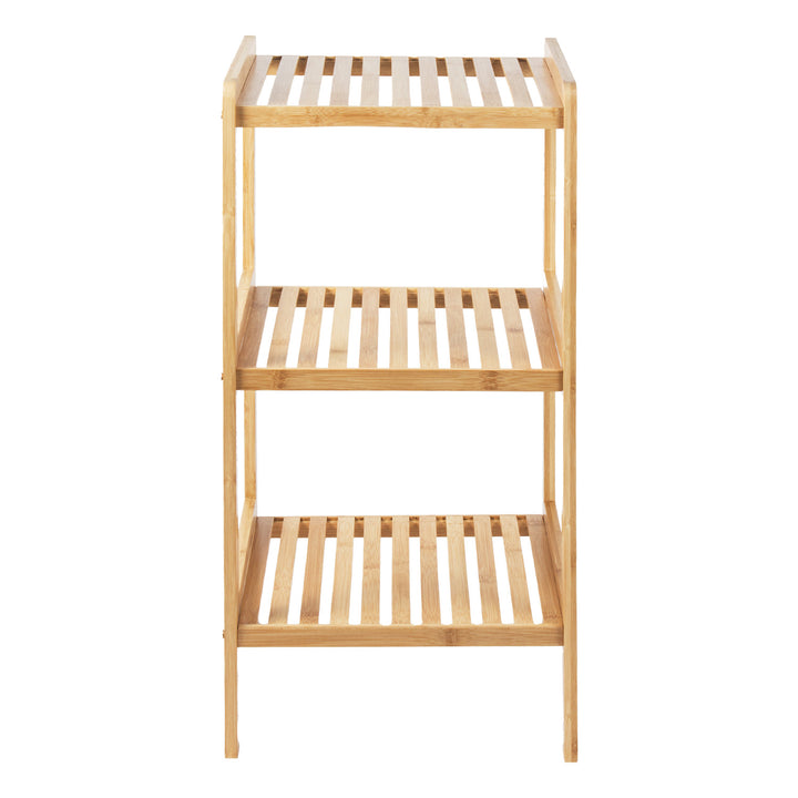 Armoire de salle de bain en bambou GreenBlue, 370x330x780mm, 3 étagères, GB321, 2 pièces