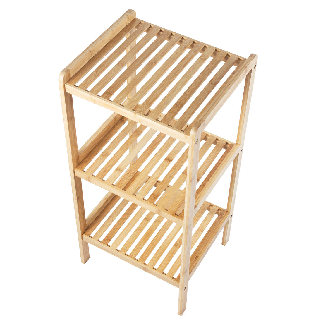 Armoire de salle de bain en bambou GreenBlue, 370x330x780mm, 3 étagères, GB321, 2 pièces
