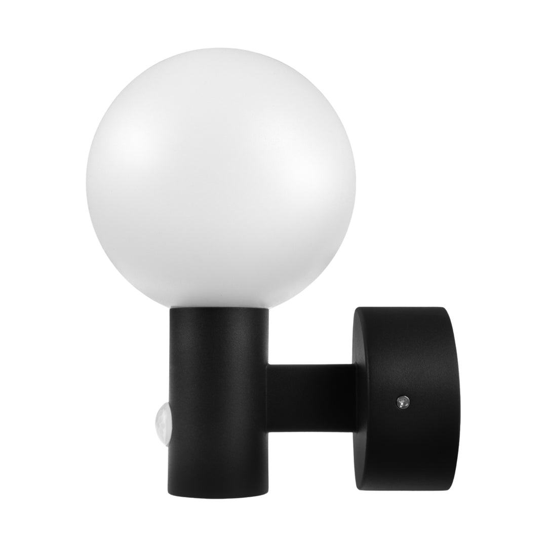 Détecteur de mouvement Maclean Lampe LED, détecteur de mouvement PIR, noir, 15W, IP65, 1600lm, blanc neutre (4000K) MCE515 B, 2 pièces