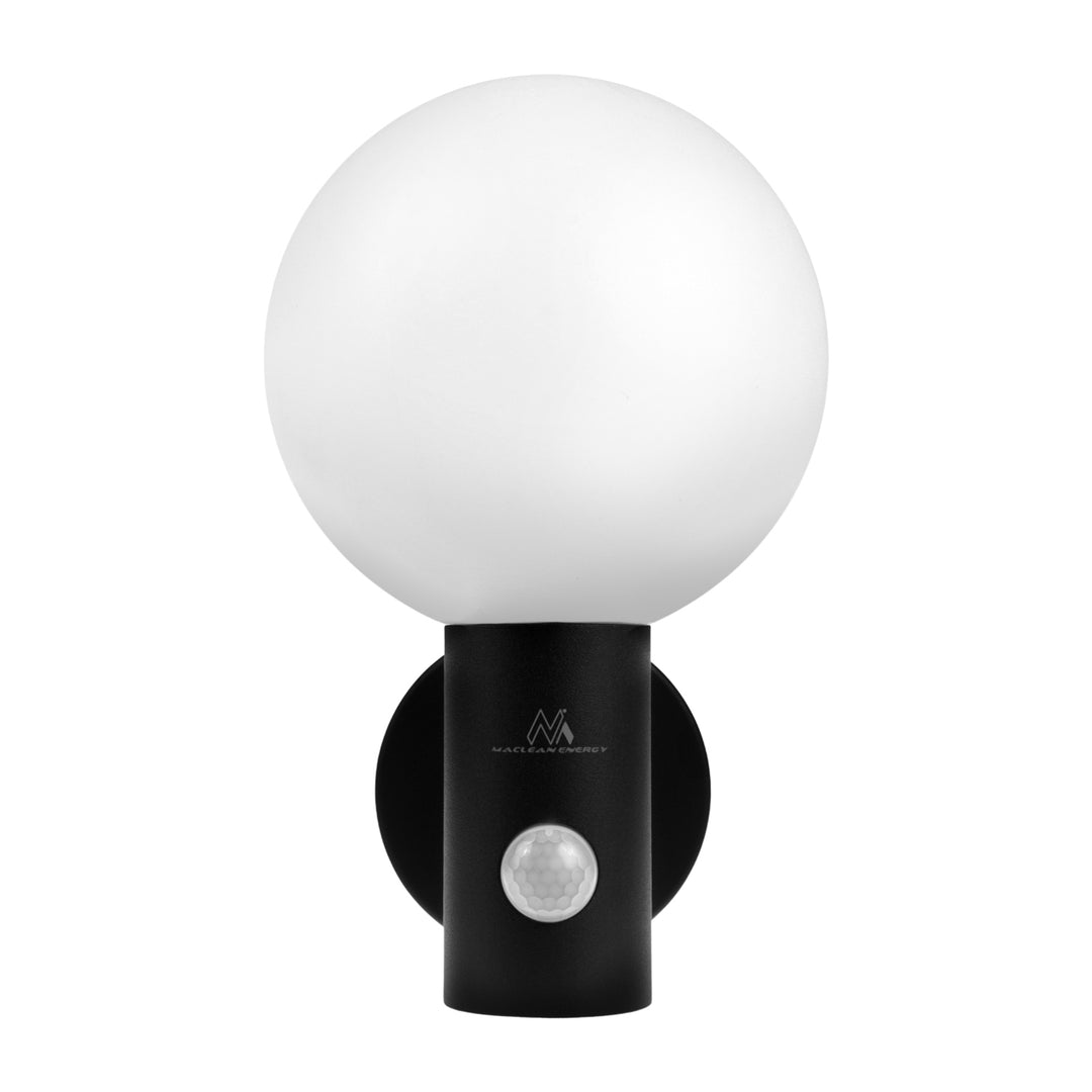 Détecteur de mouvement Maclean Lampe LED, détecteur de mouvement PIR, noir, 15W, IP65, 1600lm, blanc neutre (4000K) MCE515 B, 2 pièces