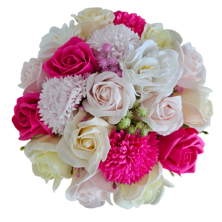 Boîte à fleurs avec des fleurs de savon - cadeau de roses de savon, Damich