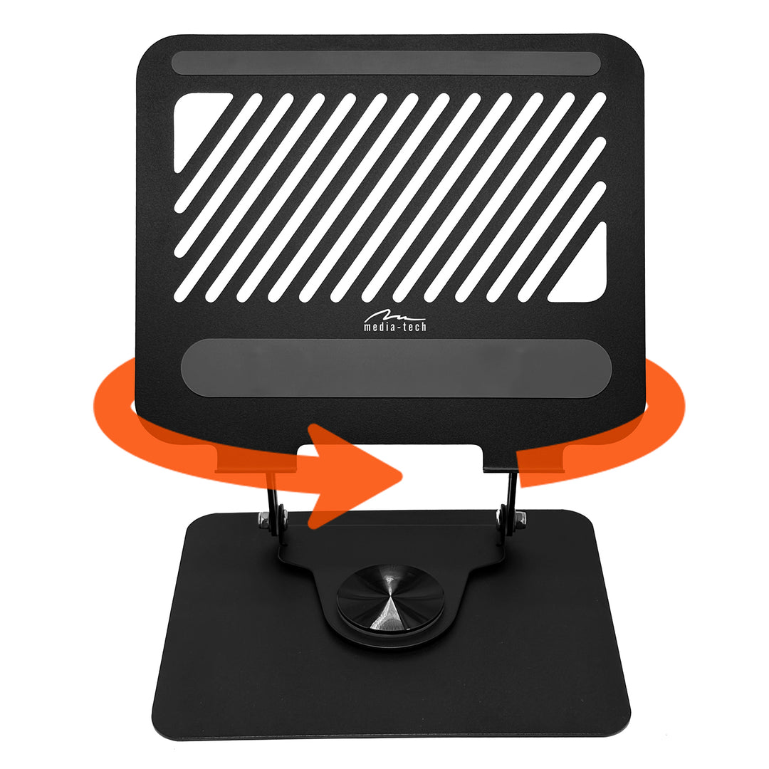 Support réglable, pivotant, ergonomique pour ordinateur portable 10-17, Media-Tech MT2662