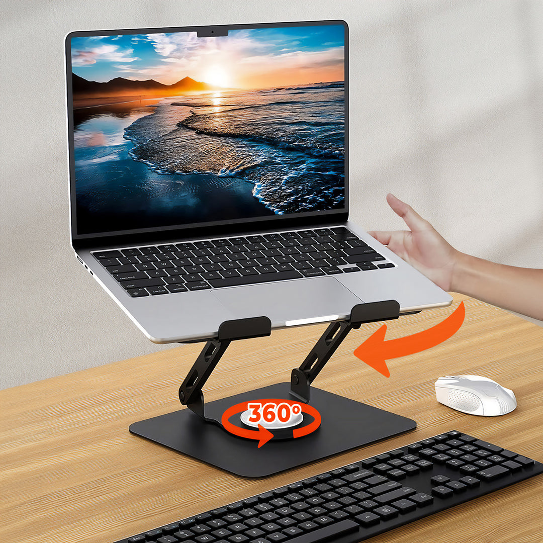 Support réglable, pivotant, ergonomique pour ordinateur portable 10-17, Media-Tech MT2662