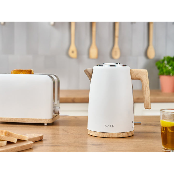 Bouilloire électrique Lafe, 2200W, capacité 1.7l, blanc, Scandi