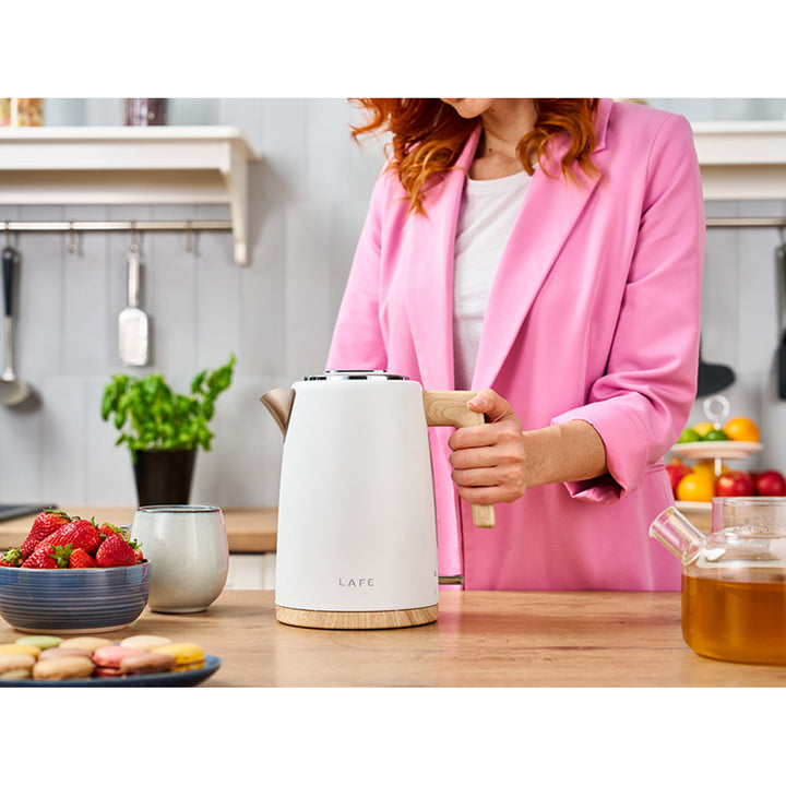 Bouilloire électrique Lafe, 2200W, capacité 1.7l, blanc, Scandi