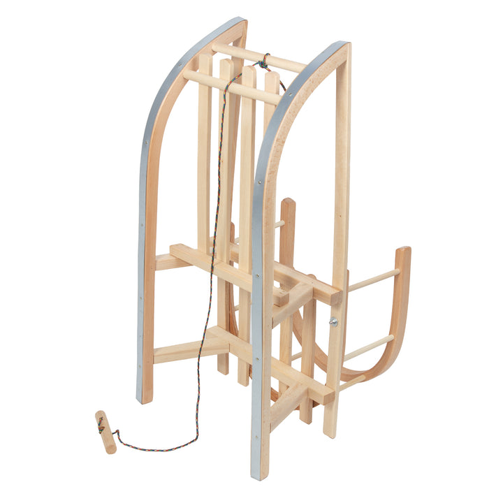 Traîneau en bois GreenBlue, dossier, siège, corde, jusqu'à 100 kg, GB159