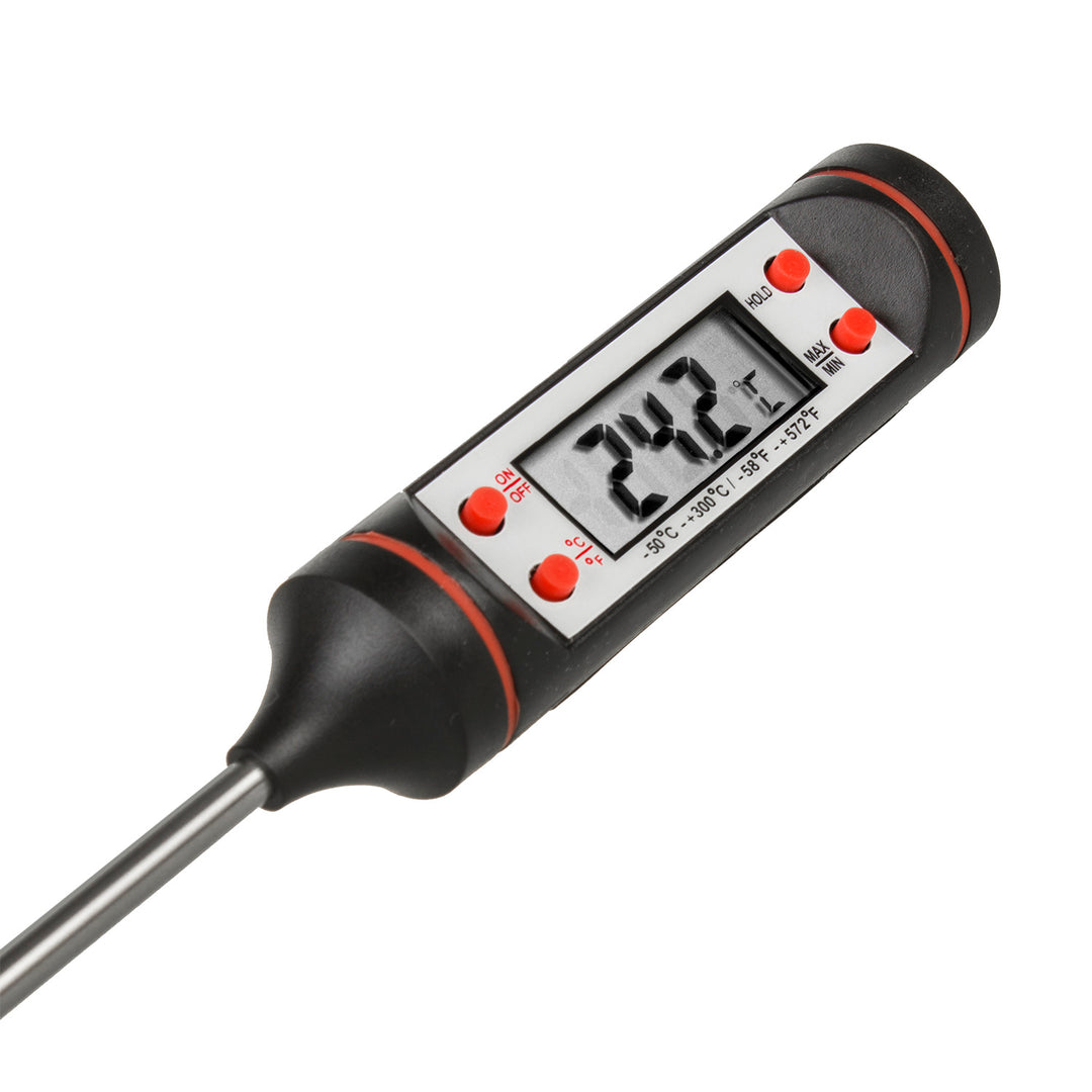 Thermomètre/sonde alimentaire, Vert-Bleu, longueur de la sonde 15 cm, plage de température -50°C à +300°C., précision 0,1°C, GB178, 3 pcs.