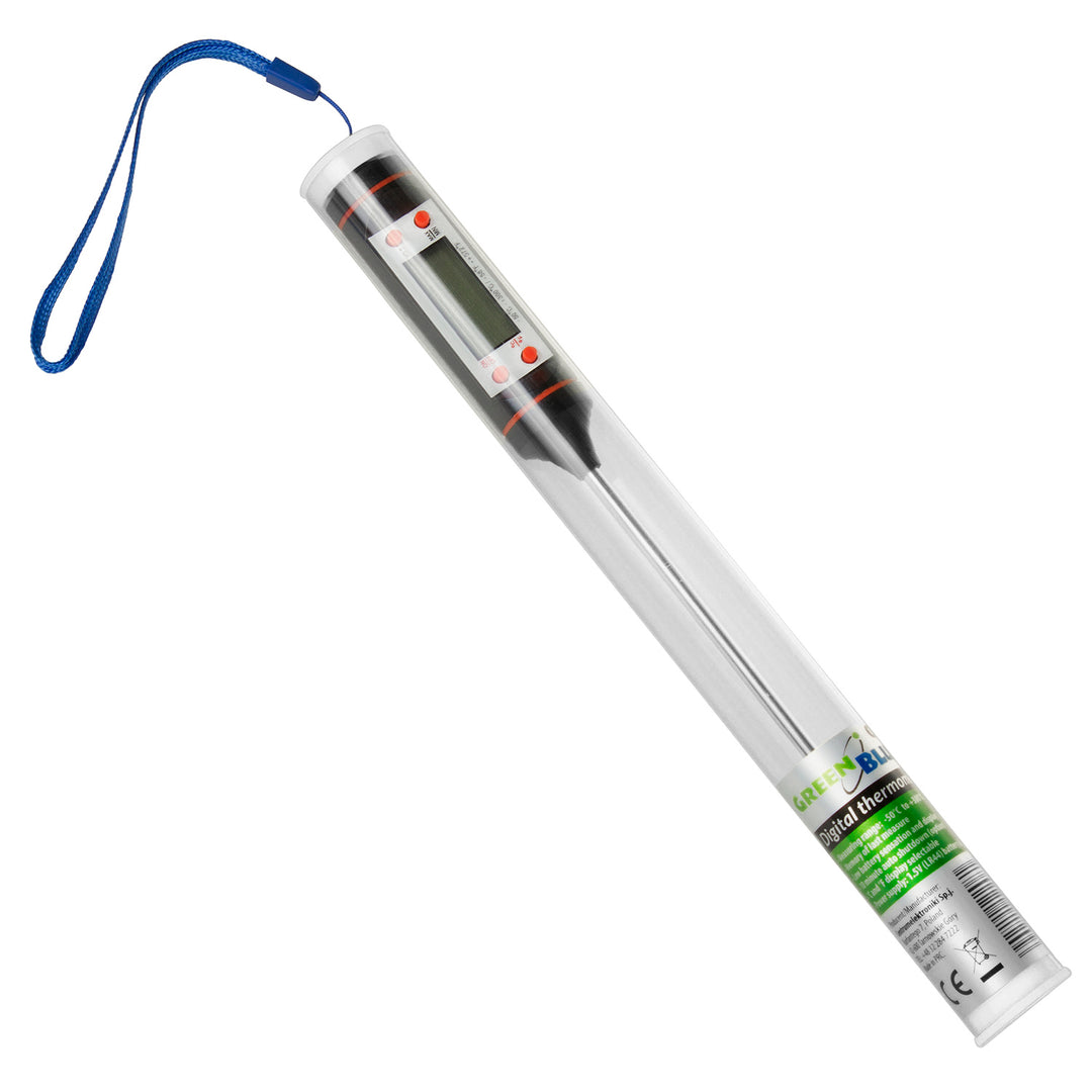 Thermomètre/sonde alimentaire, Vert-Bleu, longueur de la sonde 15 cm, plage de température -50°C à +300°C., précision 0,1°C, GB178, 3 pcs.