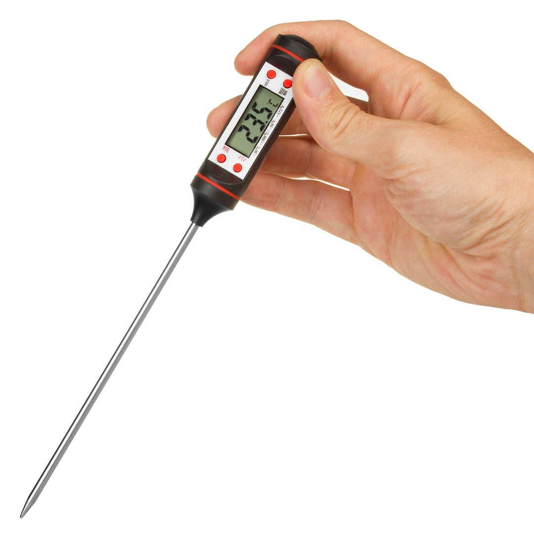 Thermomètre/sonde alimentaire, Vert-Bleu, longueur de la sonde 15 cm, plage de température -50°C à +300°C., précision 0,1°C, GB178, 3 pcs.