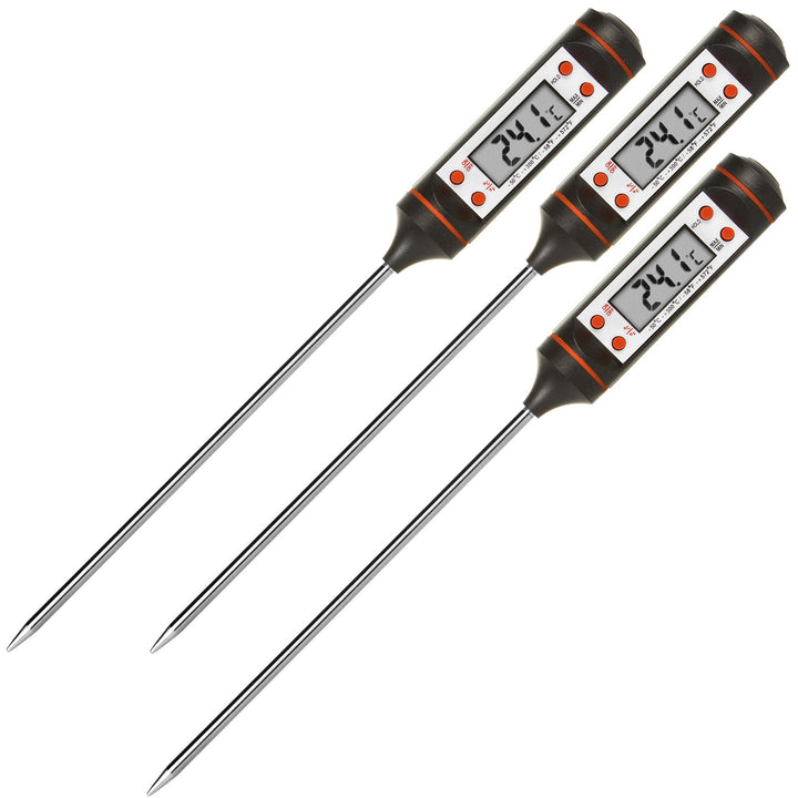 Thermomètre/sonde alimentaire, Vert-Bleu, longueur de la sonde 15 cm, plage de température -50°C à +300°C., précision 0,1°C, GB178, 3 pcs.