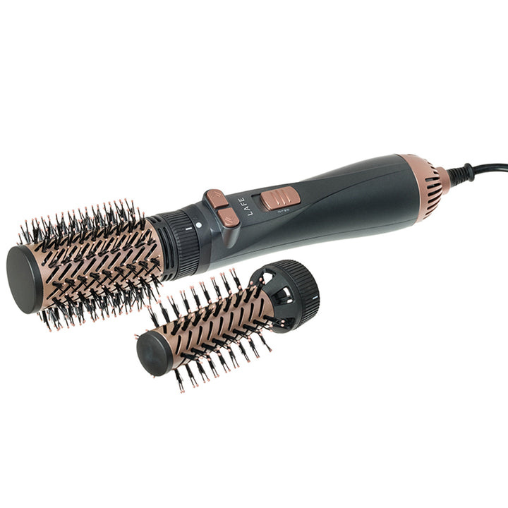 LAFE roterende krultang/föhn, 2 snelheden, 3 warmtestanden, ionisatie, 1200W, strakke en glanzende stijl