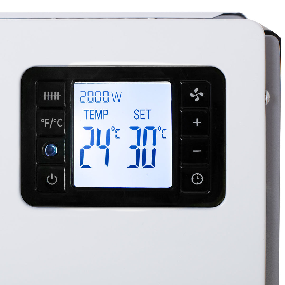 Camry convector, 2000W vermogen, LCD-scherm, afstandsbediening, timer, thermostaat, CR 7739