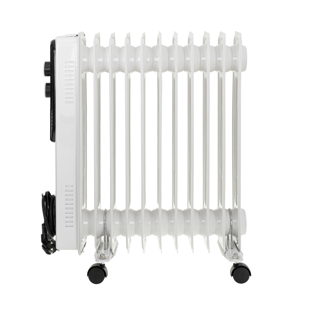 Adler oliekachel, 11 ribben, 2500W vermogen, 3 verwarmingsstanden, wit, AD 7817