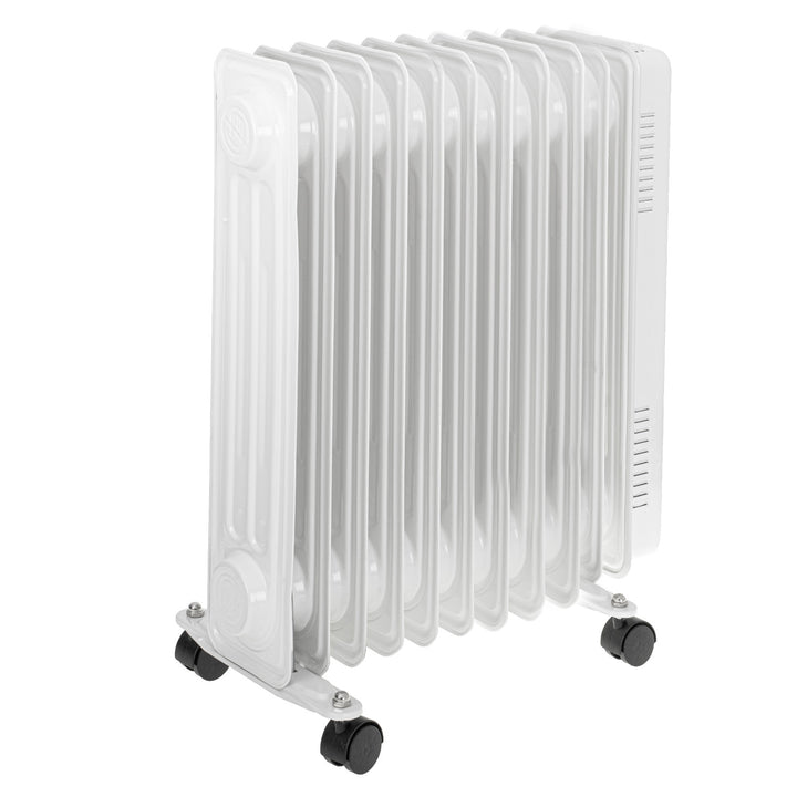 Adler oliekachel, 11 ribben, 2500W vermogen, 3 verwarmingsstanden, wit, AD 7817
