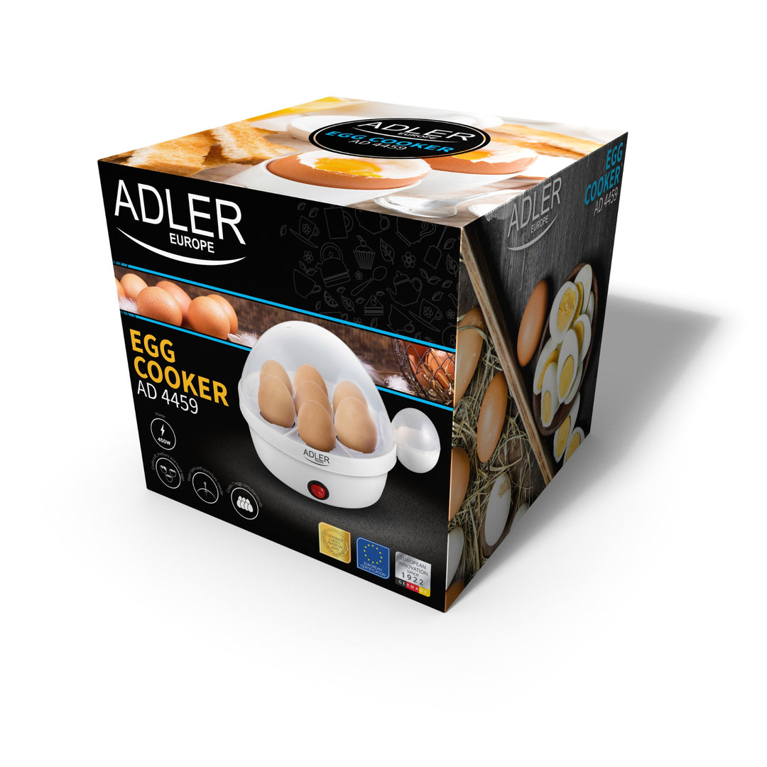Adler Automatische eierkoker, voor 7 eieren, 450W, wit, AD 4459