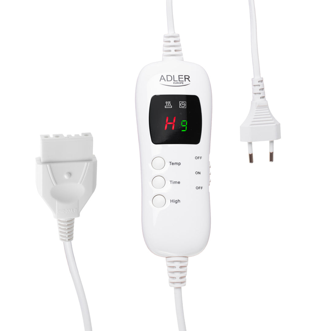 Adler elektrische deken, LCD-afstandsbediening, 7 verwarmingsstanden, 160x180 cm, AD 7443
