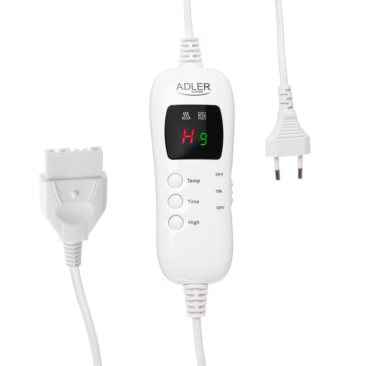 Adler elektrische deken, LCD-afstandsbediening, 7 verwarmingsstanden, 160x180 cm, AD 7443