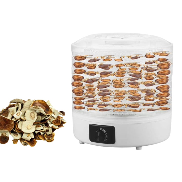 LTC Droger voor champignons, groenten, fruit, vlees, instelbaar vermogen, antislipbodem, 5 laden, vaatwasserbestendig, LXSR003