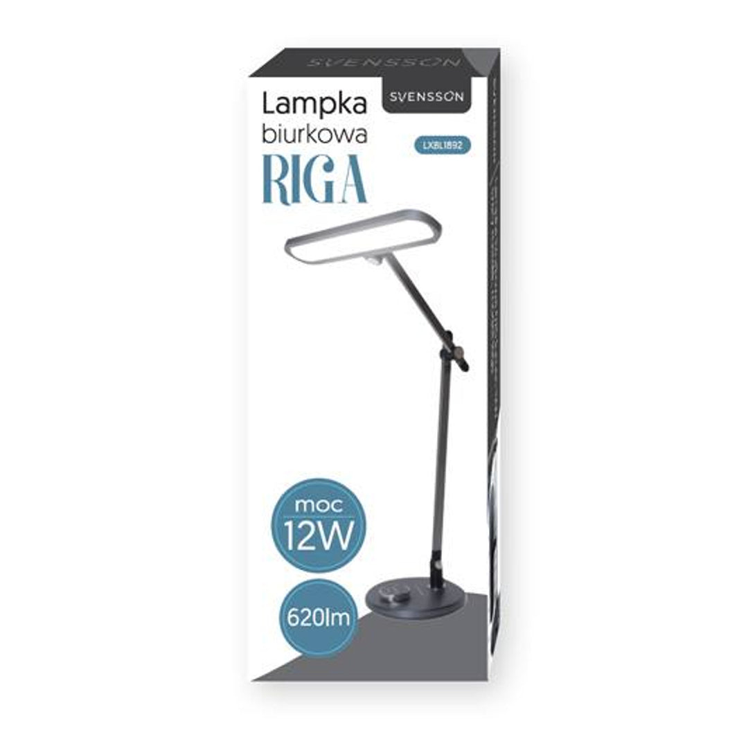 Svensson bureaulamp, 620 lumen, 12W vermogen, drie lichttemperaturen, touchscreen, LXBL1892