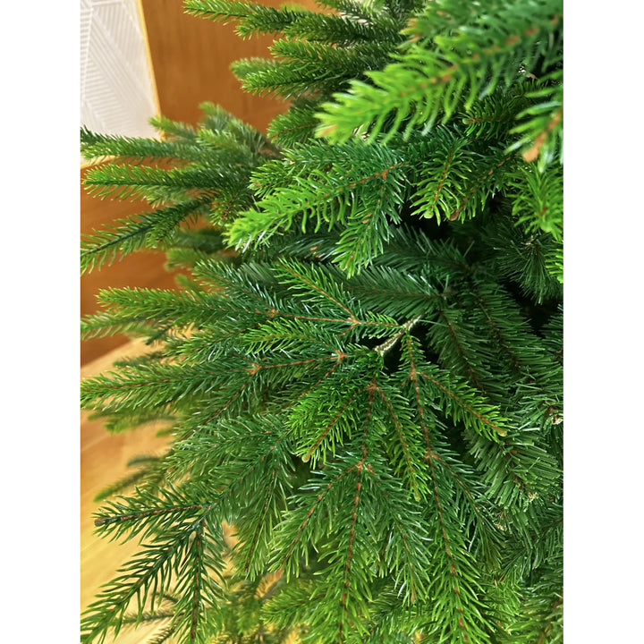 Sapin de Noël artificiel, épicéa naturel du Caucase, PVC + PE, hauteur 190 cm