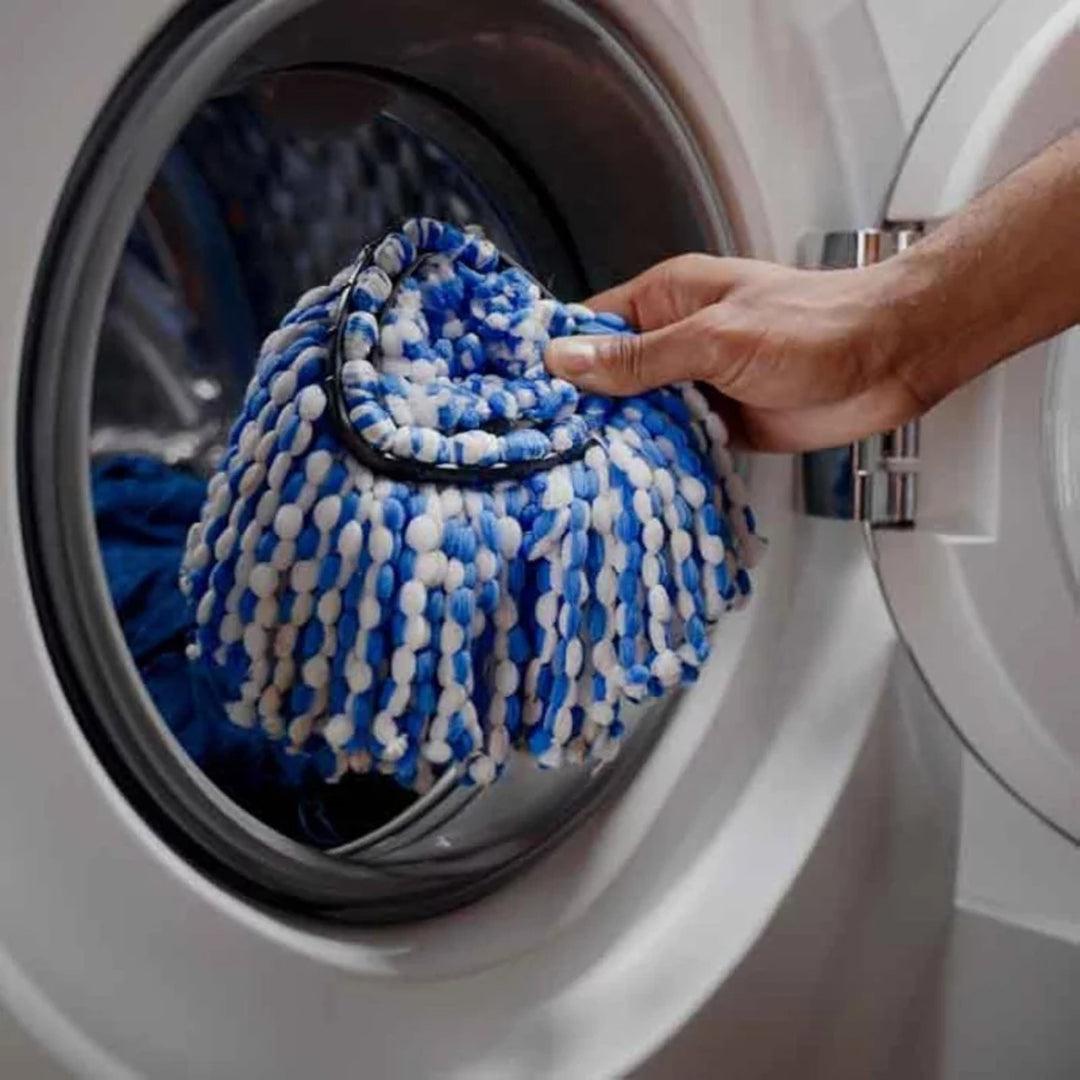 Mop rotatif Vileda, deux chambres, système de centrifugation, barre pliante, nettoyage facile des coins, turbo H2prO + 2 cartouches supplémentaires
