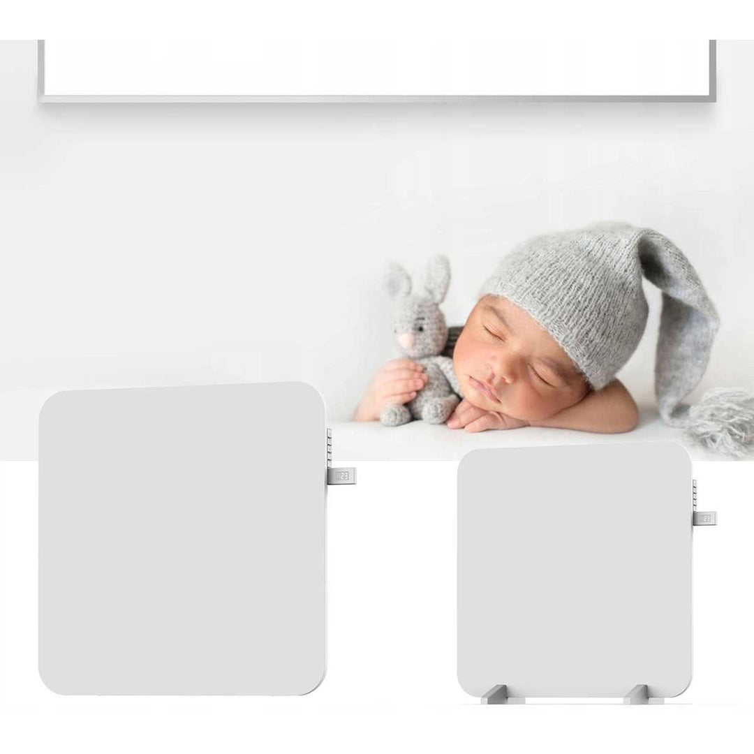 Chauffage infrarouge Cronos, 450W, avec thermostat et télécommande, réglable de 10°C à 50°C, faible perte d'énergie, Titanium CR-500