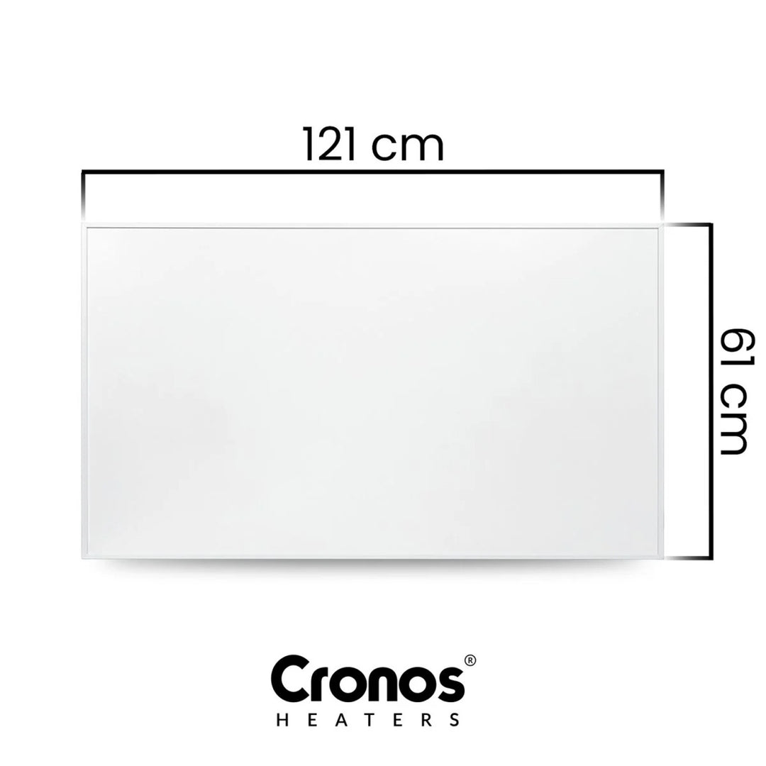 Chauffage infrarouge Cronos, 700W, télécommande, surface mate, ultra-mince, chauffage économique, Graphene PRO CGP-700TWP