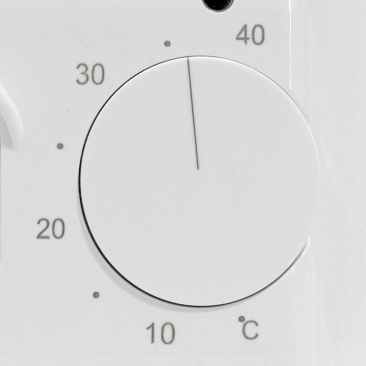 Thermostat pour film, tapis chauffant Cronos, plage 5°C - 40°C, montage encastré, sonde NTC 3 mètres, AC308/M5