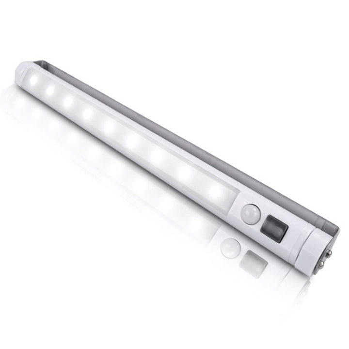 Lampe de cuisine Maclean LED, sous l'armoire 9 SMD, à piles, capteur PIR marche/arrêt, MCE166 + 3x piles Varta Industrial LR6/AA R-06