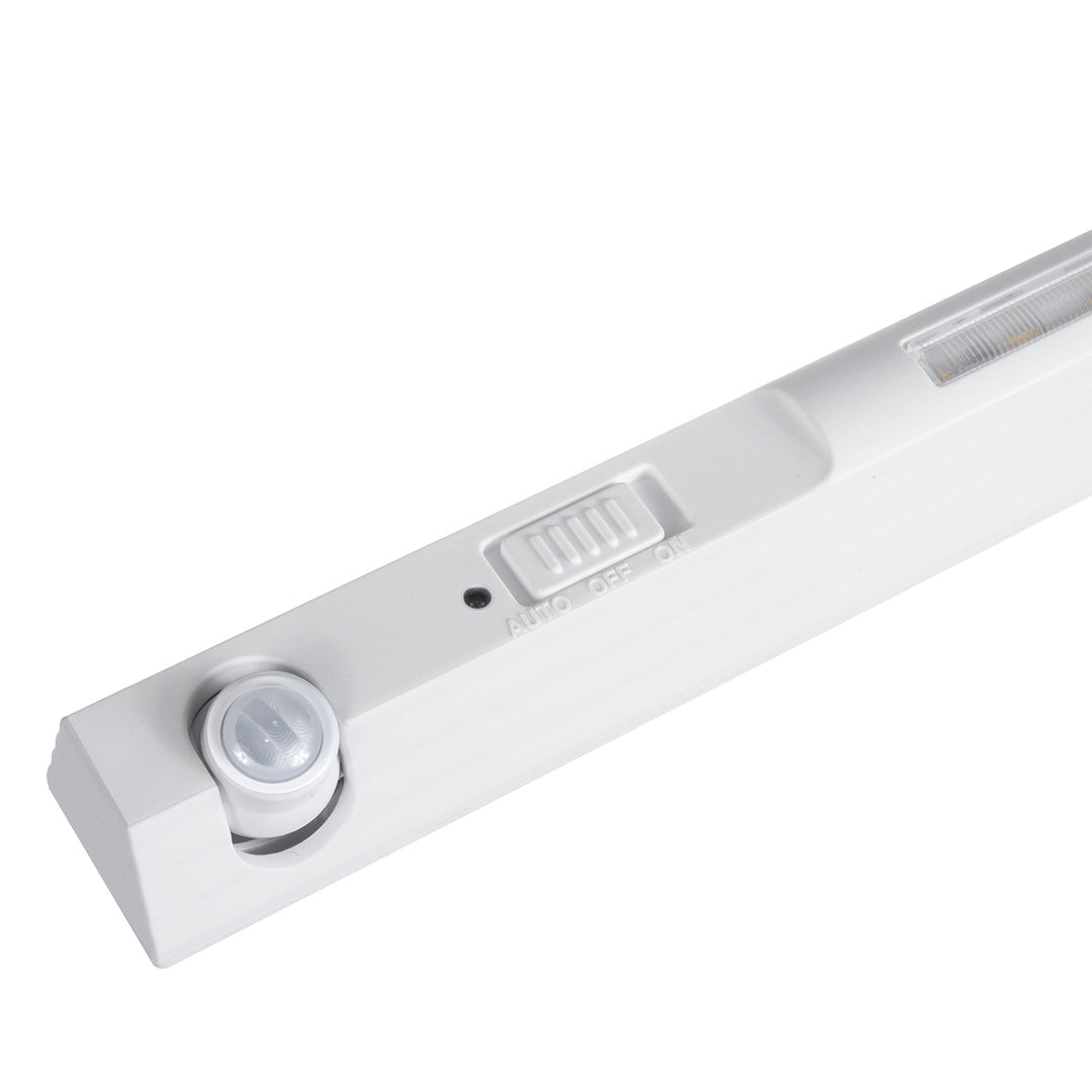 Lampe LED Maclean, avec capteur mobile, crochet, ON/OFF/AUTO, temp. 4000K, portée 3m, MCE235 + 3x Varta Industrial AAA piles alcalines