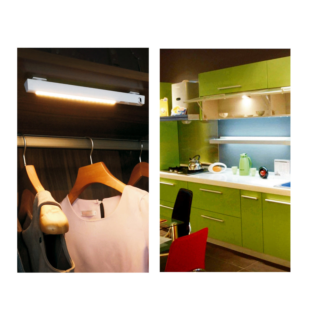 Lampe LED Maclean, avec capteur mobile, crochet, ON/OFF/AUTO, temp. 4000K, portée 3m, MCE235 + 3x Varta Industrial AAA piles alcalines