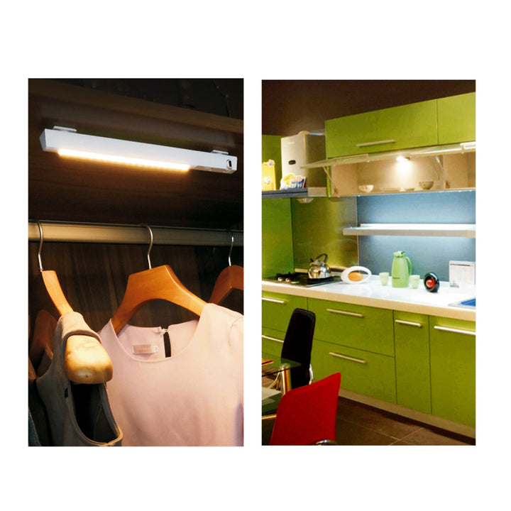 Lampe LED Maclean, avec capteur mobile, crochet, ON/OFF/AUTO, temp. 4000K, portée 3m, MCE235 + 3x Varta Industrial AAA piles alcalines