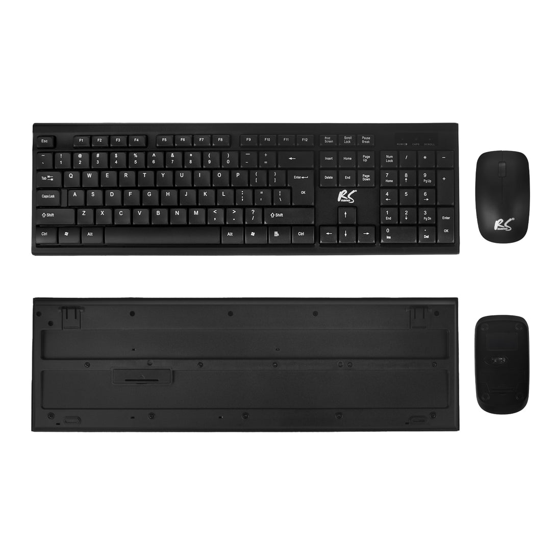 Clavier + souris sans fil COMBO NanoRS, RS580 + 2 piles alcalines AAA Varta Industrial