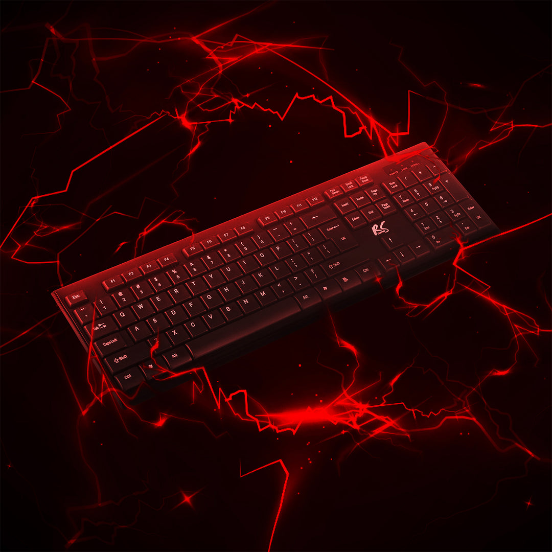 Clavier + souris sans fil COMBO NanoRS, RS580 + 2 piles alcalines AAA Varta Industrial