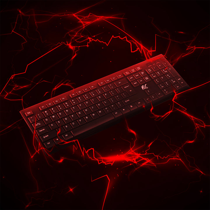 Clavier + souris sans fil COMBO NanoRS, RS580 + 2 piles alcalines AAA Varta Industrial