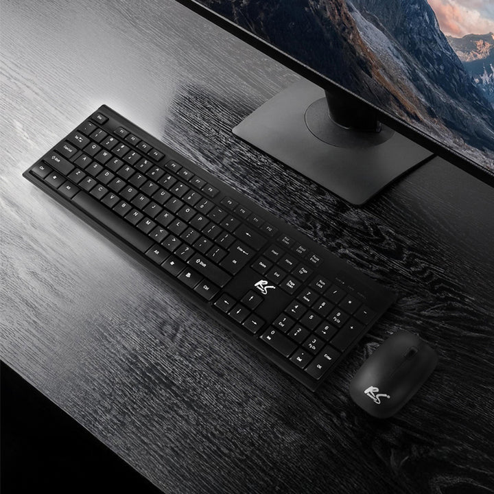 Clavier + souris sans fil COMBO NanoRS, RS580 + 2 piles alcalines AAA Varta Industrial