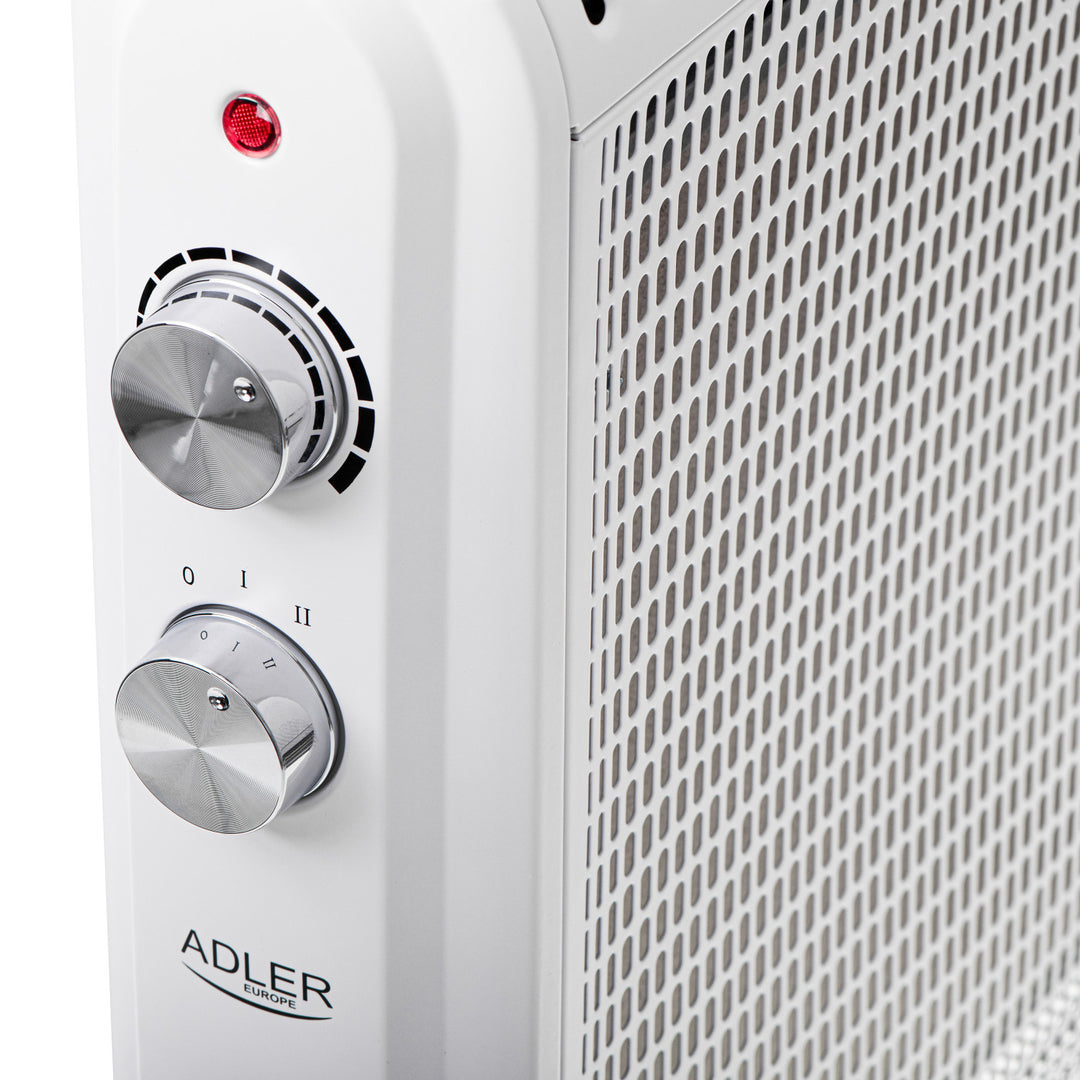 Convecteur de chauffage, sur roulettes, 2 niveaux de puissance, max 2000W, thermostat, AD 7750