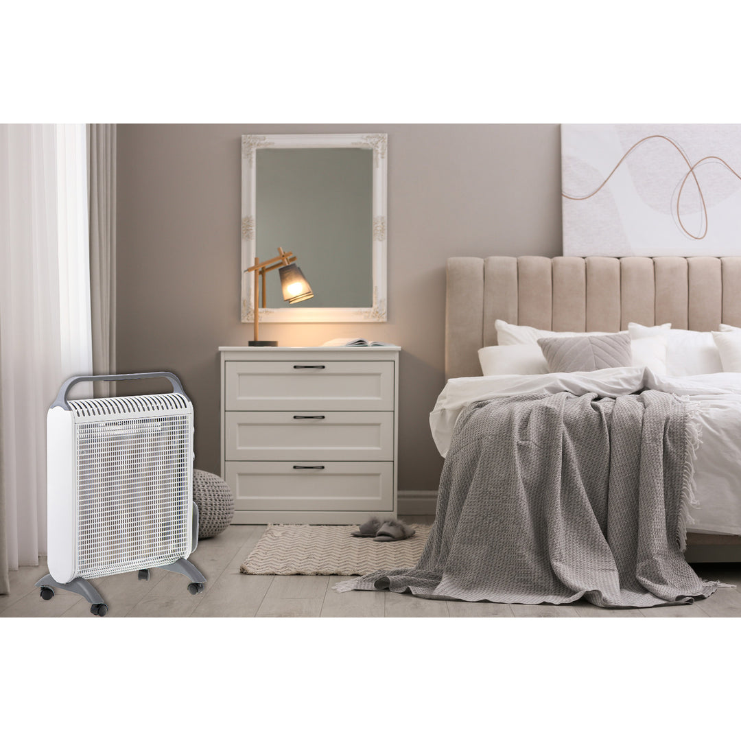 Convecteur de chauffage, sur roulettes, 2 niveaux de puissance, max 2000W, thermostat, AD 7750