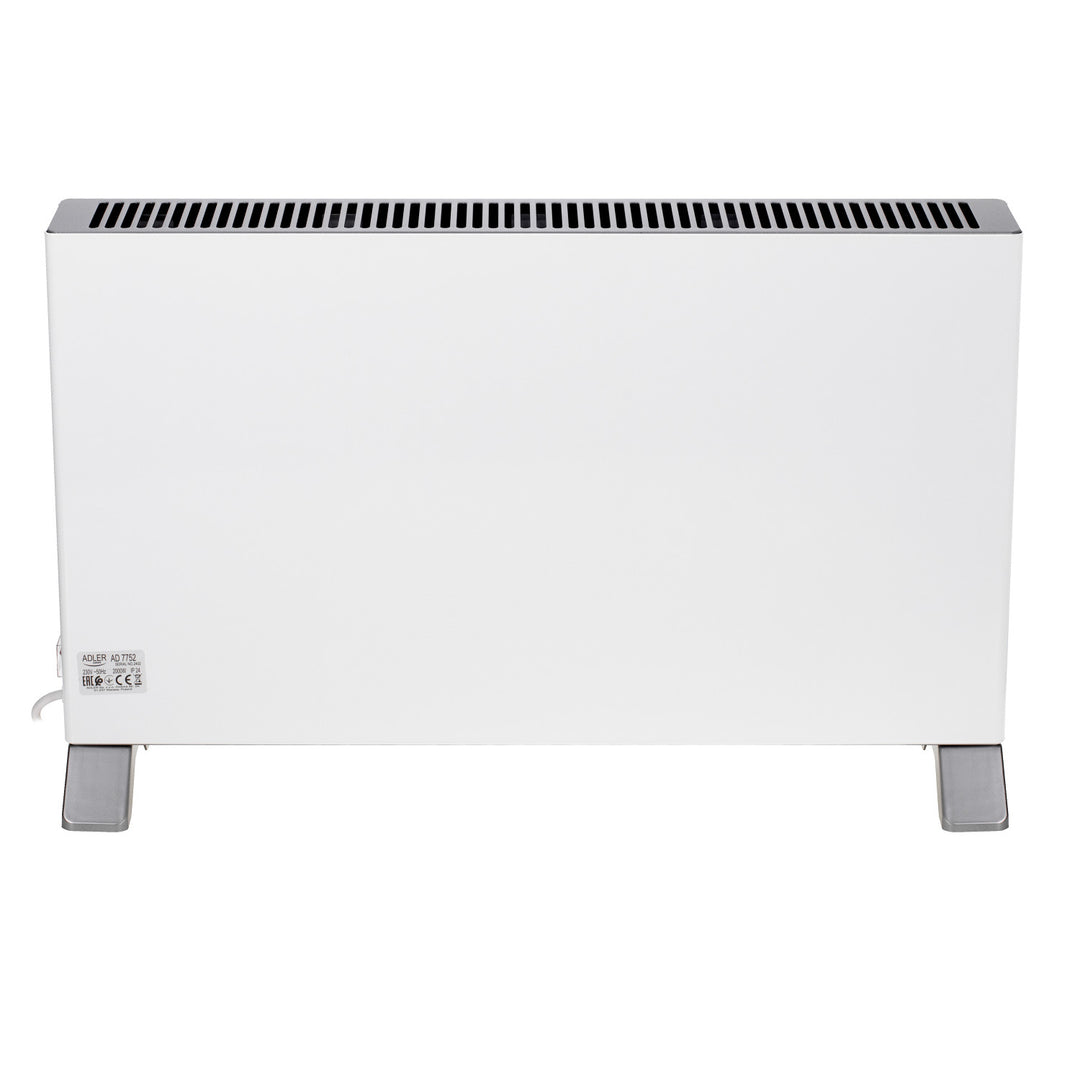 Radiateur convecteur Adler, affichage LED, télécommande, 3 niveaux de chauffage, thermostat, max 2000W, AD 7752
