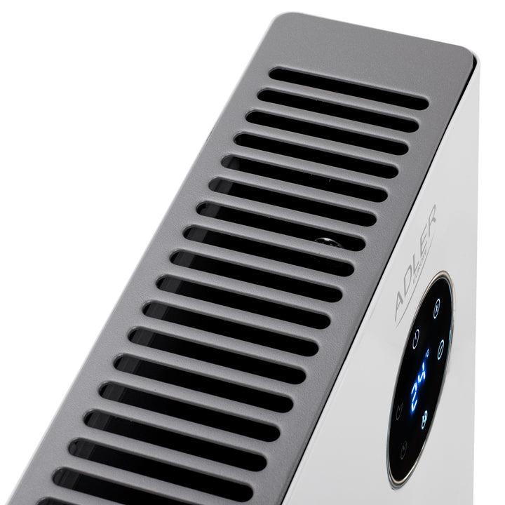Radiateur convecteur Adler, affichage LED, télécommande, 3 niveaux de chauffage, thermostat, max 2000W, AD 7752