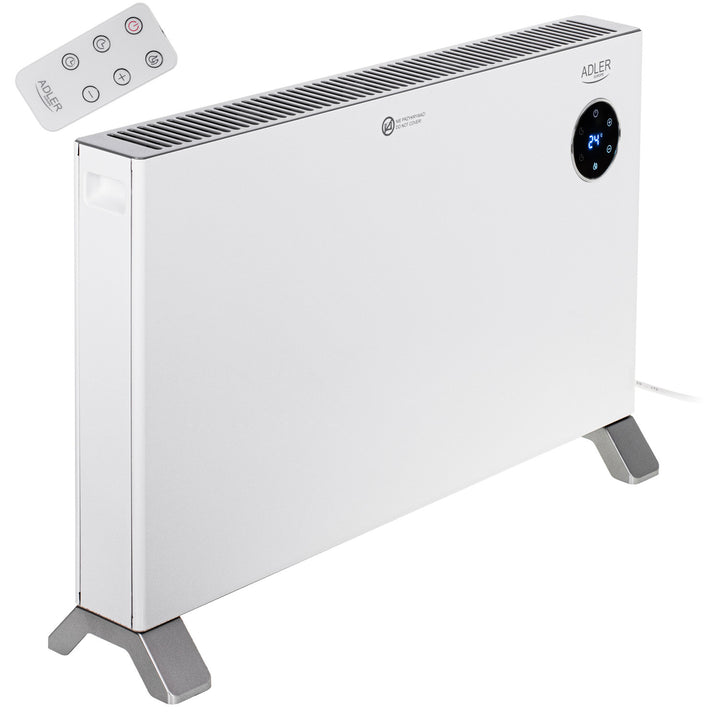 Radiateur convecteur Adler, affichage LED, télécommande, 3 niveaux de chauffage, thermostat, max 2000W, AD 7752