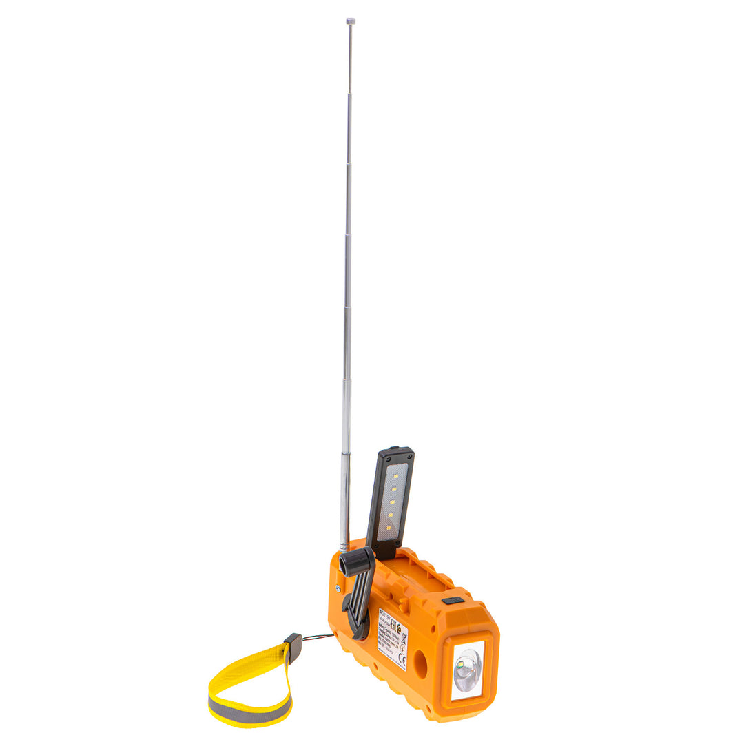 Radio solaire Adler, batterie rechargeable de 1200 mAh, torche, manivelle, AD 1197